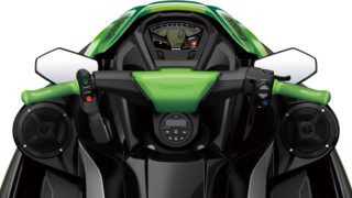 Kawasaki STX 160LX styret sett ovanifrån